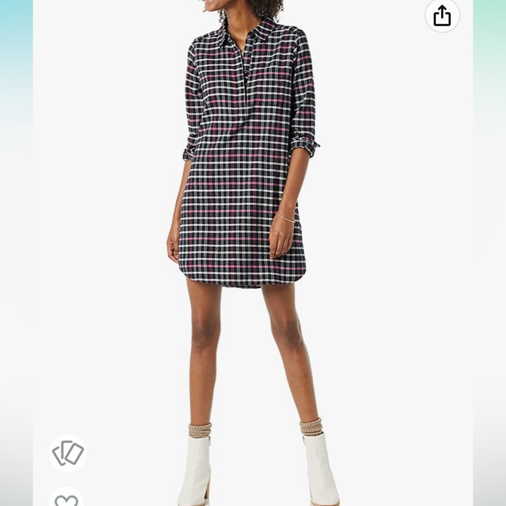 NWT - Goodthreads Women’s Brushed Flannel Dress Size Small